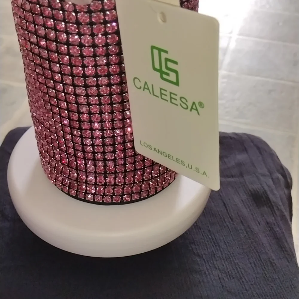 Elegant Pink Rhinestone Mini Bag - Picture 11 of 11